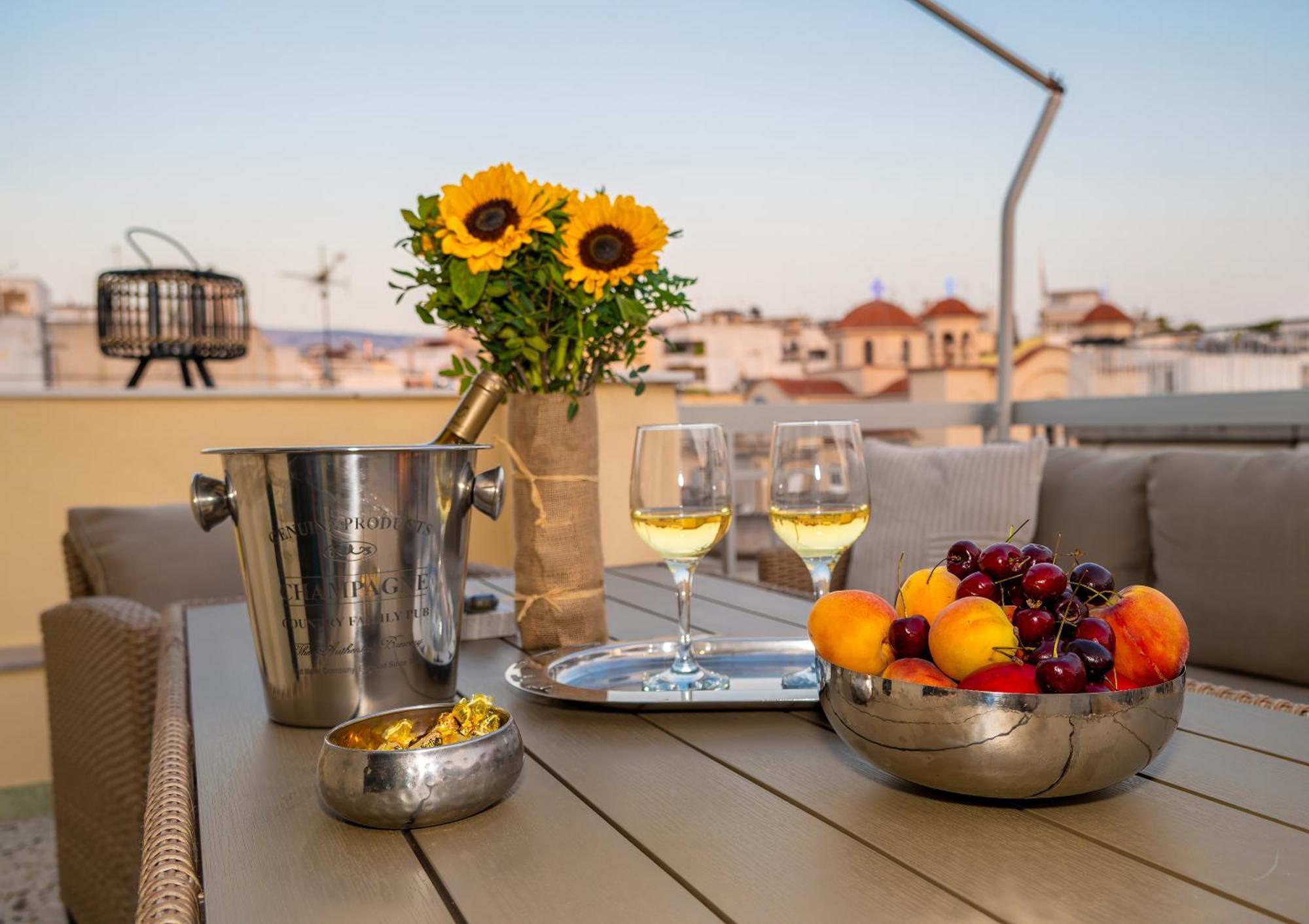 Acropolis Terrace View Apartment Athena Bagian luar foto